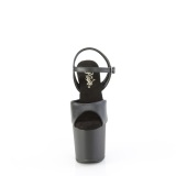 kunstl�r 20 cm CRAZE-809 heelless h�ye h�ler pony plat� svarte