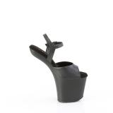 kunstl�r 20 cm CRAZE-809 heelless h�ye h�ler pony plat� svarte