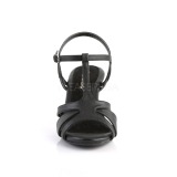 kunstlær 8 cm BELLE-322 sko med høye hæler for menn