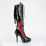 lakk 13,5 cm high heels pleaser plat�st�vler for kvinner