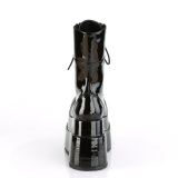lakkl�r 11,5 cm BEAR-265 emo dobbel plat� ankelst�vletter - dame plat�sboots med lisser