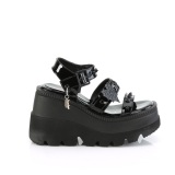 lakkl�r 11,5 cm SHAKER-13 glitter wedge sandaler kileh�ler