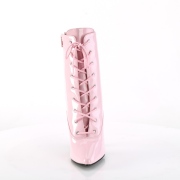 lakklr 13 cm SEDUCE-1020 rosa ankelstvletter med stiletthl