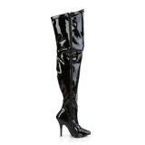 lakkl�r 13 cm stretch l�rh�ye st�vler til brede l�gge