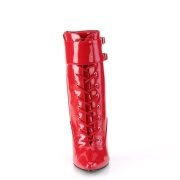 lakkl�r 15 cm DOMINA-1023 r�de ankelst�vletter med stiletth�l