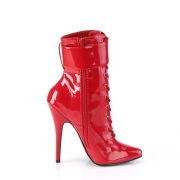 lakkl�r 15 cm DOMINA-1023 r�de ankelst�vletter med stiletth�l
