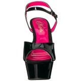 lakkl�r 15 cm KISS-209TT h�yh�lte sandaler neon plat�