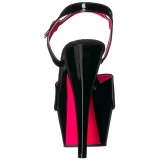 lakkl�r 15 cm KISS-209TT h�yh�lte sandaler neon plat�