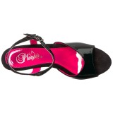 lakkl�r 15 cm KISS-209TT h�yh�lte sandaler neon plat�