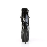 lakkl�r 15 cm SULTRY-1020 svarte ankelst�vletter med stiletth�l