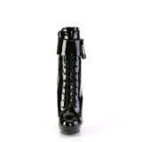 lakkl�r 15 cm SULTRY-1023 svarte ankelst�vletter med stiletth�l