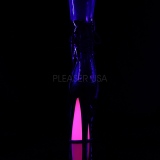 lakklær 18 cm SKY-1018TT pleaser ankelstøvletter med neon såler
