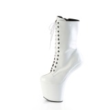 lakkl�r 20 cm CRAZE-1040TT heelless ankle boots pony heels brun