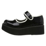 lakkl�r 6 cm SPRITE-01 emo maryjane sko - plat�sko med spenne