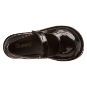 lakkl�r 8,5 cm DemoniaCult DOLLIE-01 svarte mary jane pumps