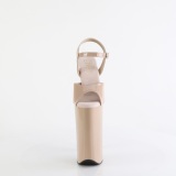 lakkl�r beige 25,5 cm BEYOND-009 ekstremt h�ye h�ler - veldig h�ye plat� h�ler
