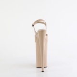 lakkl�r beige 25,5 cm BEYOND-009 ekstremt h�ye h�ler - veldig h�ye plat� h�ler