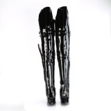 lakkl�r boots 13 cm SEDUCE-3080 l�rh�ye boots med spenner