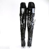 lakkl�r boots 13 cm SEDUCE-3080 l�rh�ye boots med spenner