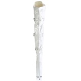 lakkl�r boots 20 cm FLAMINGO-3028 l�rh�ye boots med spenner hvite