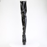 lakkl�r sn�reboots 15 cm DELIGHT-4063 l�rh�ye boots med sn�ring