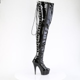 lakkl�r sn�reboots 15 cm DELIGHT-4063 l�rh�ye boots med sn�ring