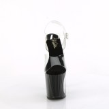 led lyspre plat 19 cm CIRCLE-708LT hyhlte sandaler - pole dance high heels