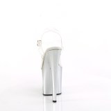 led lyspre plat 19 cm CIRCLE-708LT2 hyhlte sandaler - pole dance high heels