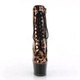 leopard glitter 18 cm ADORE-1020LP pole dancing ankelstøvletter