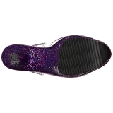 lilla glitter 20 cm FLAMINGO-808LG platå høyhælte sandaler sko