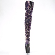 lilla paljetter 20 cm ADORE-3020 h�yh�lte overknee st�vler - pole dance plat�st�vler