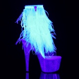 neon 18 cm ADORE-1017MFF pole dancing ankelst�vletter med frynser