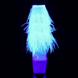 neon 18 cm ADORE-1017MFF pole dancing ankelstøvletter med frynser