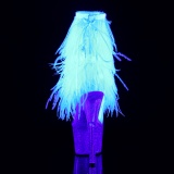 neon 18 cm ADORE-1017MFF pole dancing ankelst�vletter med frynser