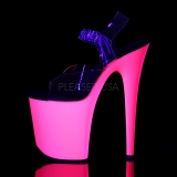 neon pink 20 cm Pleaser FLAMINGO-808UV høye hæler damer sko