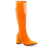orange neon 7,5 cm FUNTASMA GOGO-300UV høye støvler dame