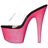pink 18 cm ADORE-701UVG neon platå slip ins dame med hæler