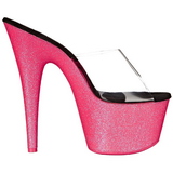 pink 18 cm ADORE-701UVG neon platå slip ins dame med hæler