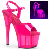 pink 18 cm ADORE-709UVT neon platå høyhælte sandaler sko