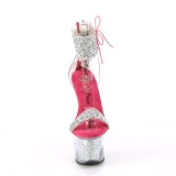pink 18 cm SKY-327RSI pleaser h�ye h�ler med strass ankelmansjett