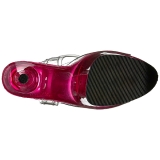 pink 20 cm FLAMINGO-808T akryl platå høyhælte sandaler