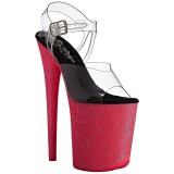 pink 20 cm FLAMINGO-808UVG neon platå høyhælte sandaler sko