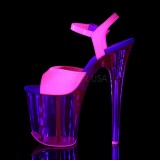 pink 20 cm FLAMINGO-809UVT neon platå høyhælte sandaler sko