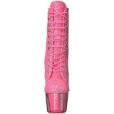 pink glitter 18 cm ADORE-1020G ankelst�vletter med plat�s�le til dame
