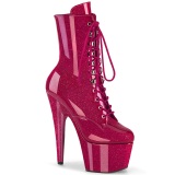 pink glitter platboots kvinners 18 cm hyhlte boots