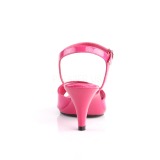 pink lakkert 8 cm BELLE-309 dame sandaletter lavere hæl
