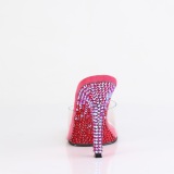 pink mules 11,5 cm GALA-01DMM strass mules med stiletth�ler