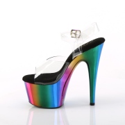 regnbue plat� 18 cm ADORE-708RC poledance sko