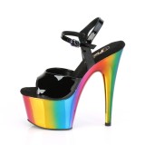 regnbue plat� 18 cm ADORE-709RC poledance sko