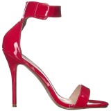 rød 13 cm Pleaser AMUSE-10 dame sandaler med hæl